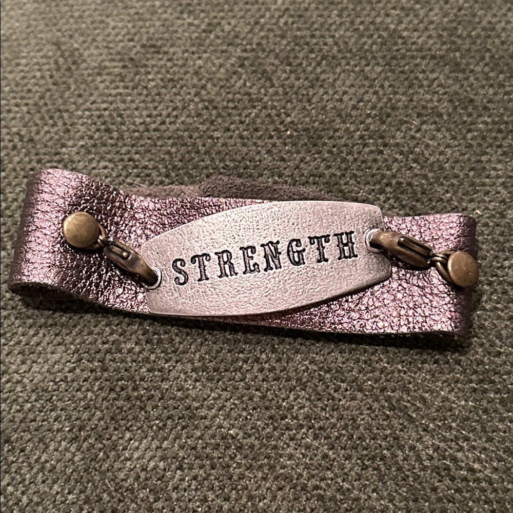 LF Strength Leather Bracelet